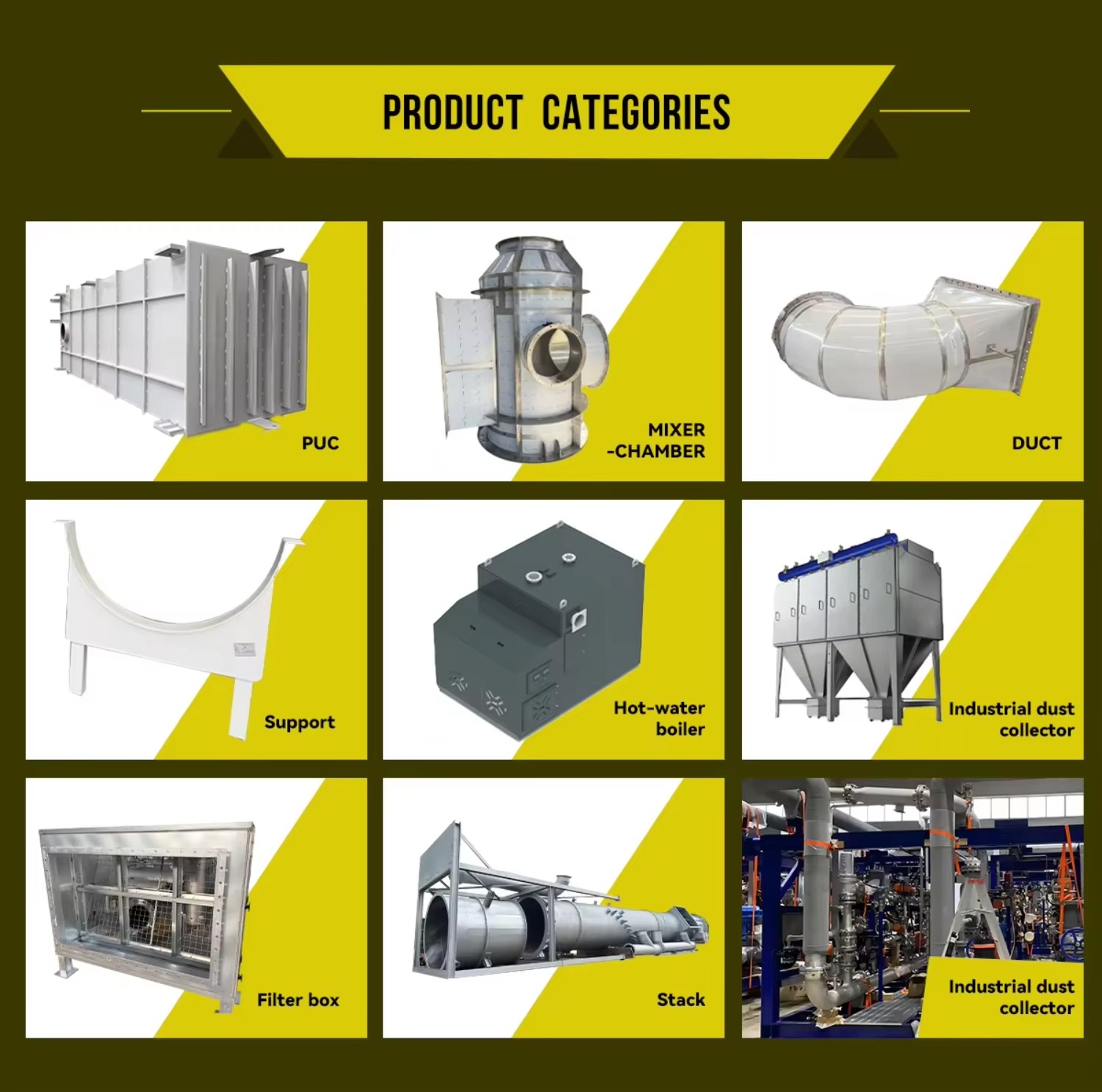Stainless Steel Hot Water Heater Energy Saving PLC Cleaning Equipment Air Purification Parts