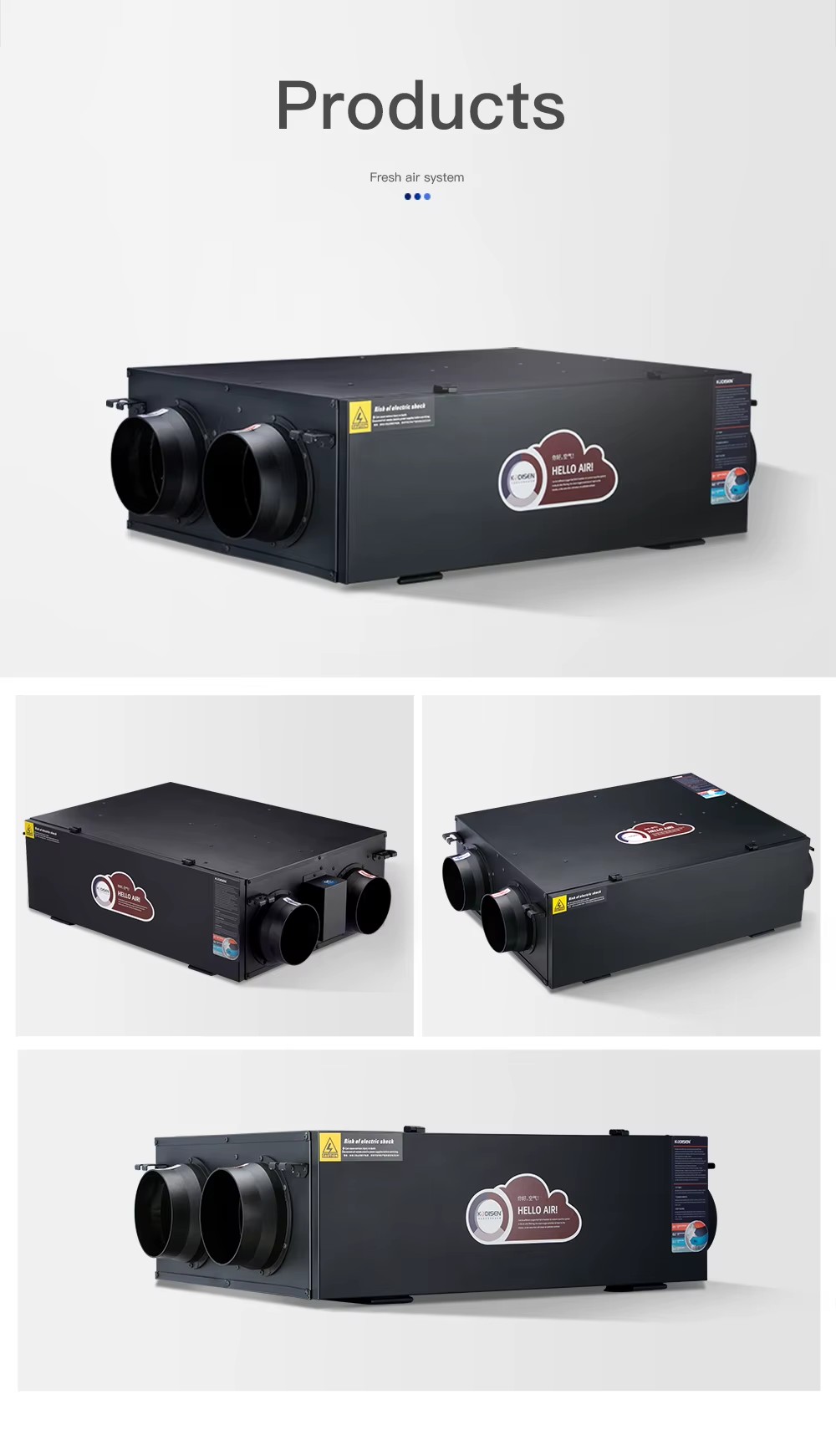 Mechanical Ventilation Energy Saving Vantes Heat Recovery System HRV Ventilation