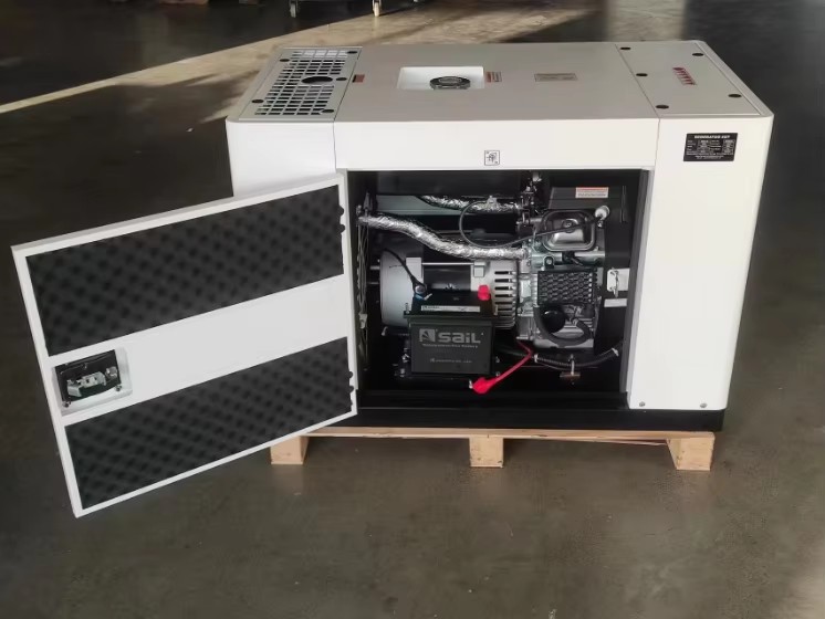10kw 15kw 20kw Silent Natural Gas Generator Remote Start DC Electric Start Portable LPG Biogas Generator