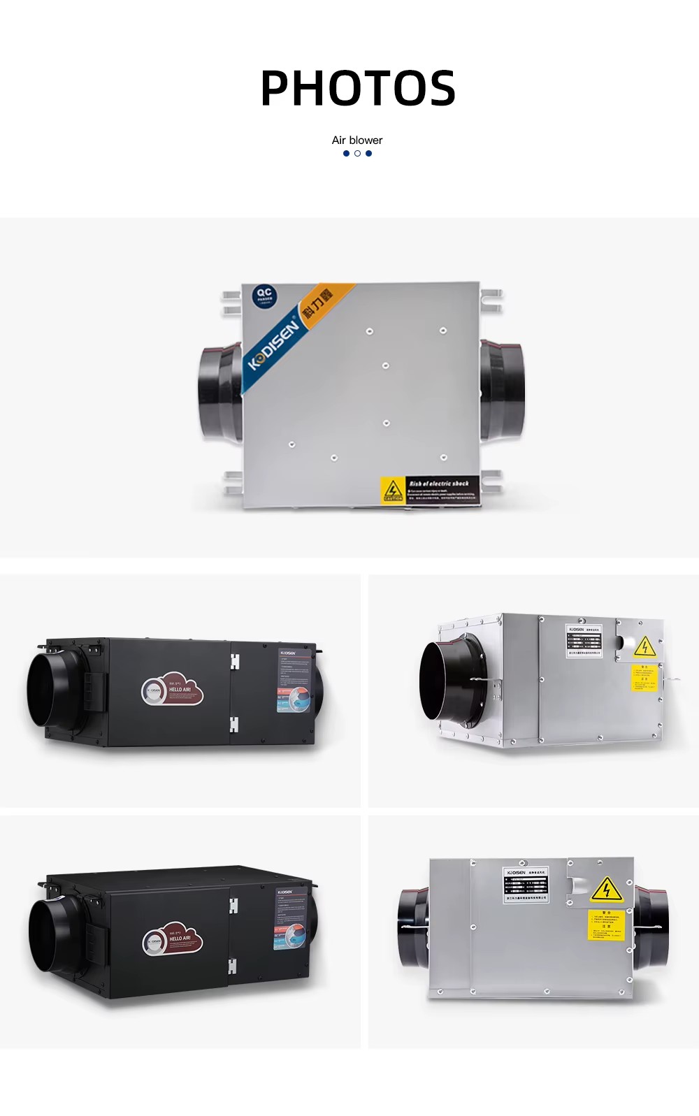Energy Saving Ventilation HVAC System Recuperator Air Bypass HRV Heat Recovery Ventilation System