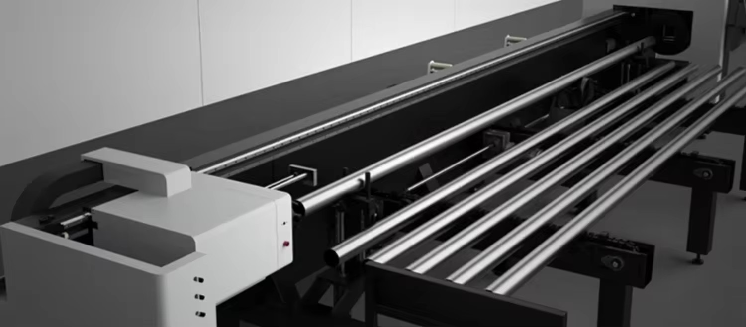 Q5-35-6000W Two-Chuck Semi-Automatic Feeding Tube Fiber Laser Cutting Machine for Brass Metal Stainless Steel-New 0-20mm
