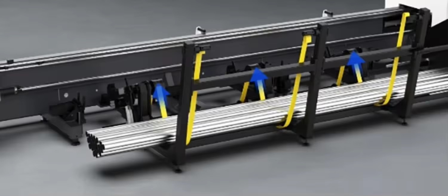 Q7-16-6000W Two-Chuck Automatic Feeding Gantry Type Pipe Laser Cutting Machine for Brass & Stainless Steel New Easy to Operate