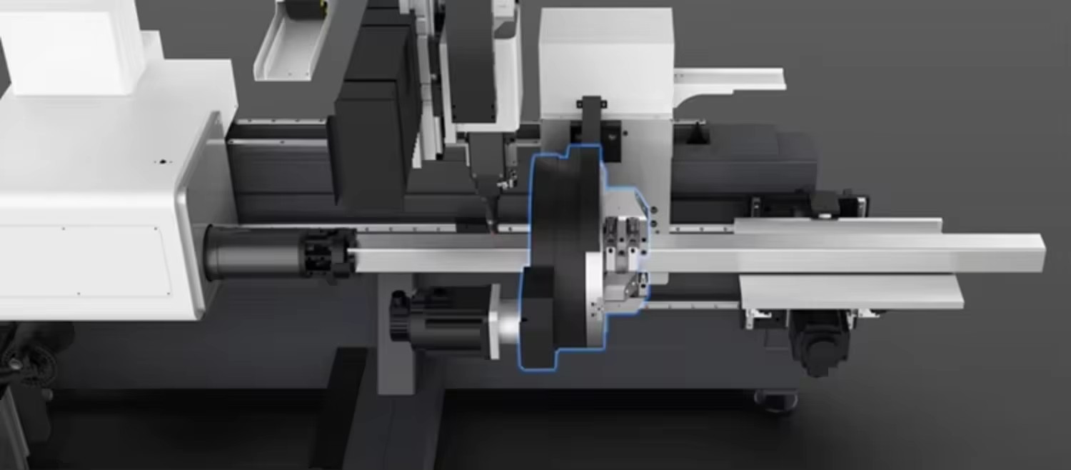Q7-16-6000W Two-Chuck Automatic Feeding Gantry Type Pipe Laser Cutting Machine for Brass & Stainless Steel New Easy to Operate