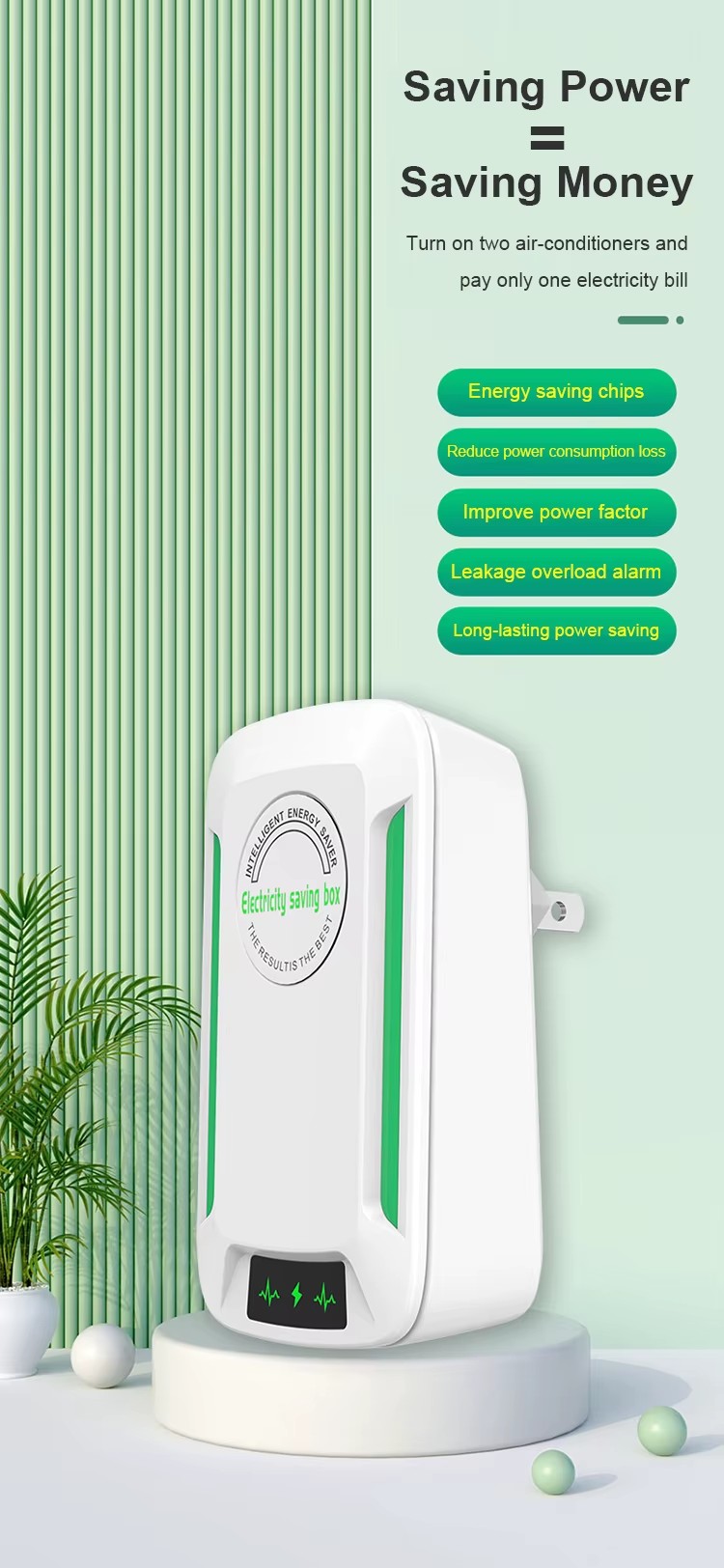 High Efficiency Household 90V-250V 30KW Stop Watt Energy Saving Device Power Saver Electricity Saving Device