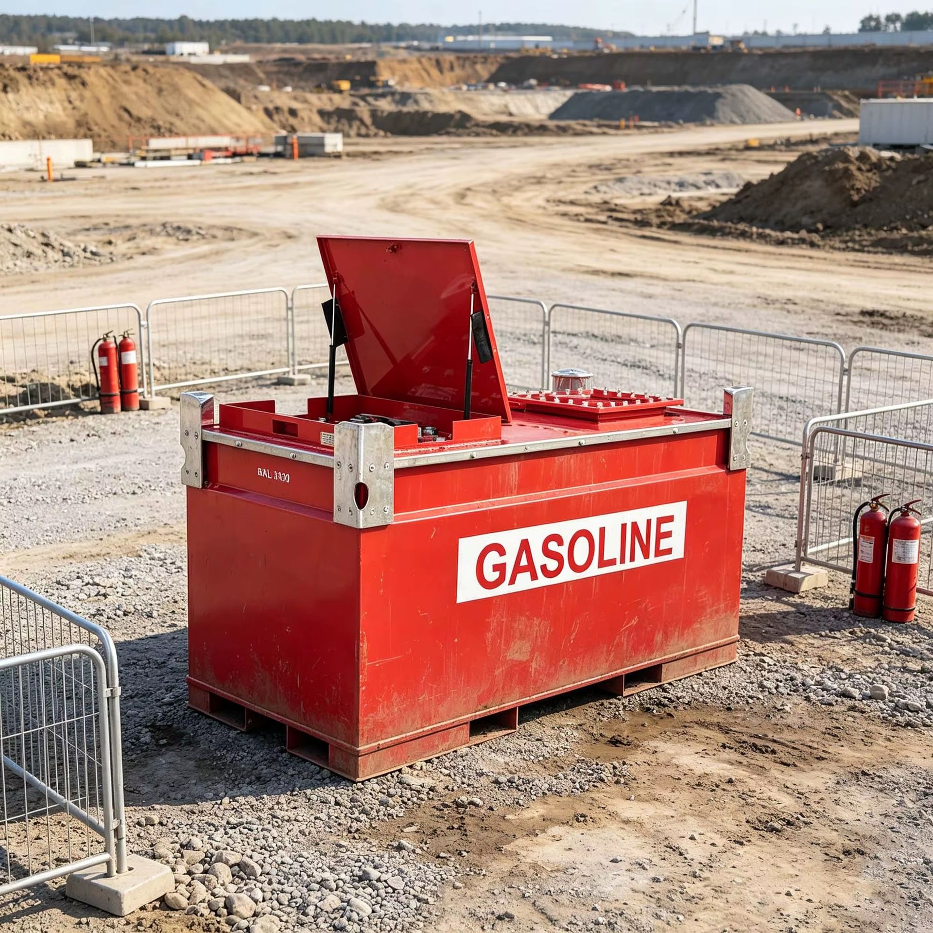 250 Gal 2000L Carbon Steel Fuel TransCube Gas Stationary Double Wall Diesel Portable