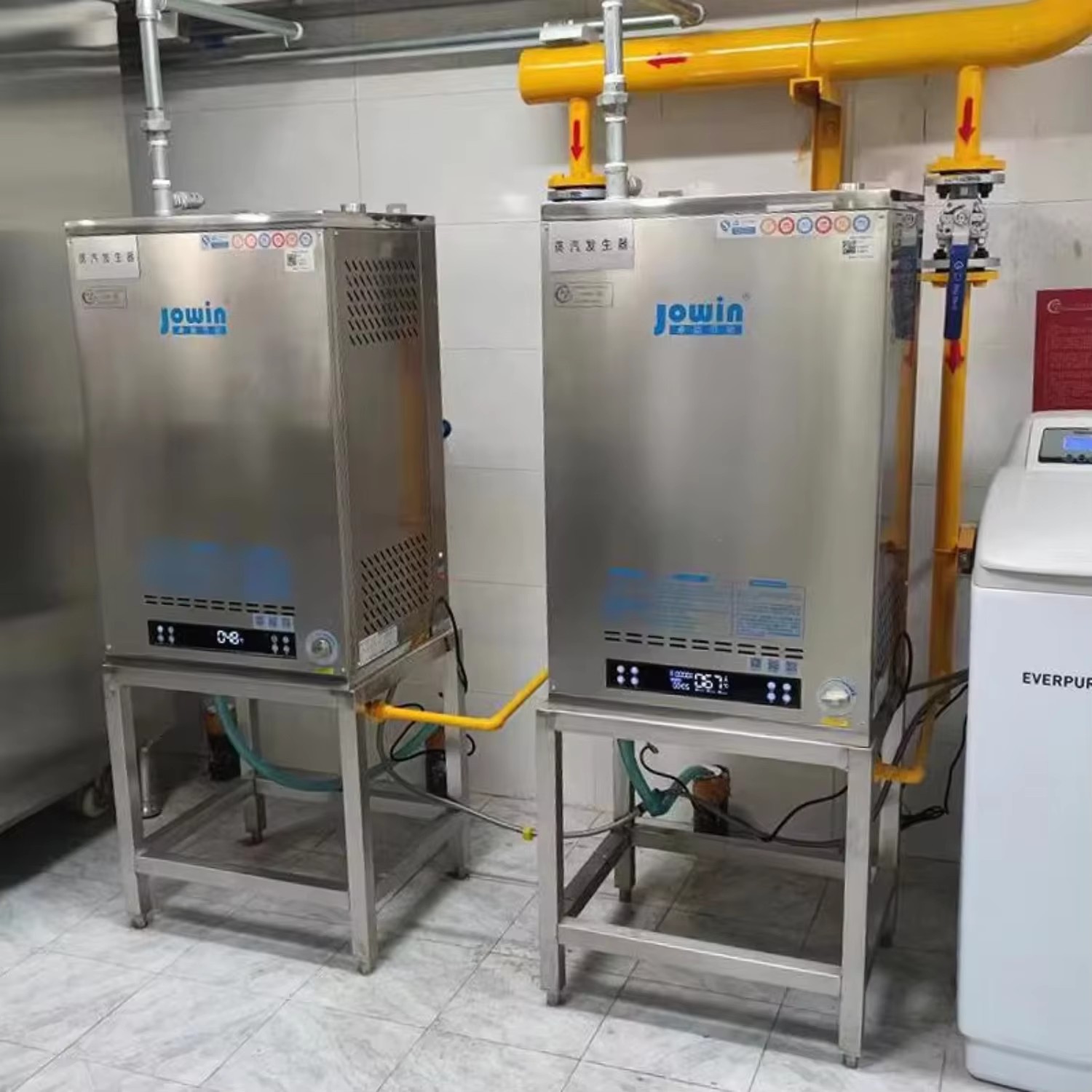 Commercial Gas Steam Generator 40-80KW 55-125kg/h 304SS Food Grade High Efficiency Energy Saving 20-40% for Commercial Kitchen