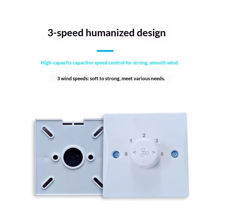 2026 New Smart 42inch Ceiling Fan for Bedroom Electric Power Source 220V Iron Blade Ceiling Fans with Big Power