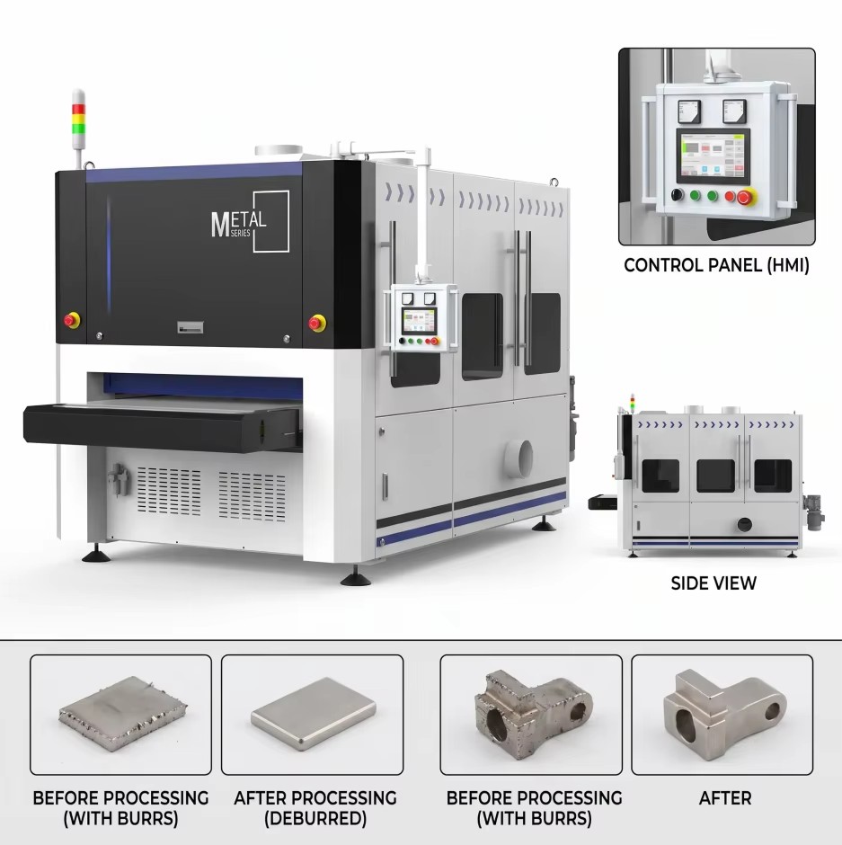 SR-TECH Factory Price Magnetic Debur and Polish Machine for Stainless Steel Aluminum Metal Parts 35KW