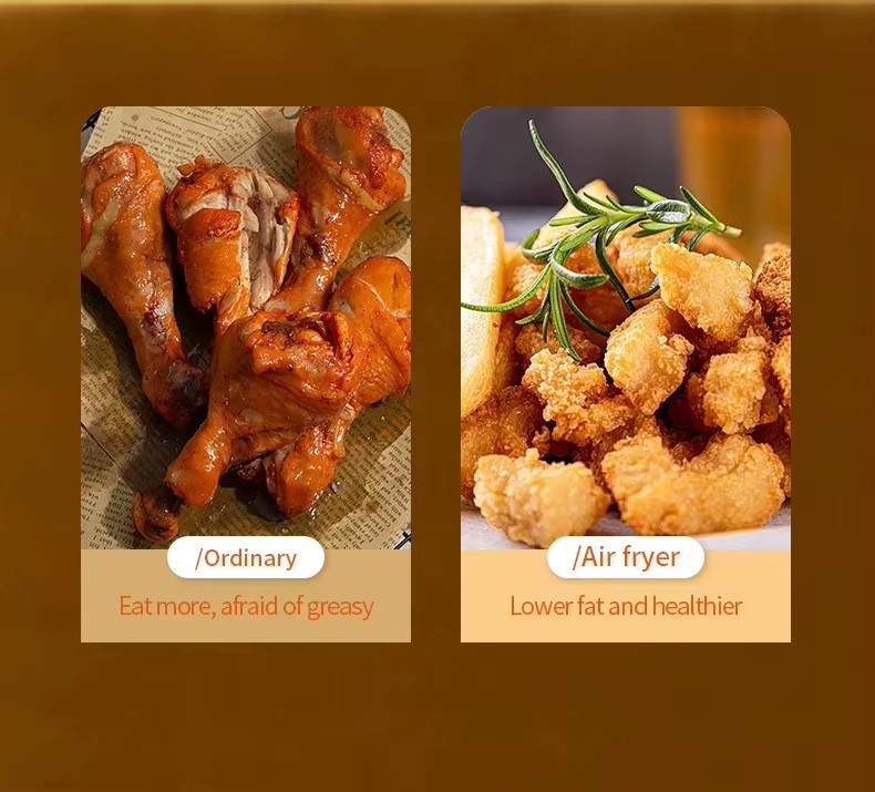 15L Stainless Steel Modern Air Fryer Silicone Liners LCD Display Touch Screen Control Oil-Free Electric for Household Healthier
