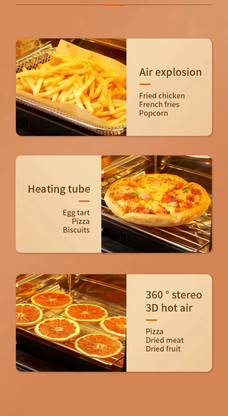 15L Stainless Steel Modern Air Fryer Silicone Liners LCD Display Touch Screen Control Oil-Free Electric for Household Healthier