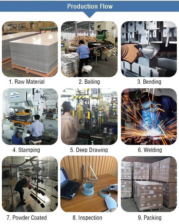 Custom Large Stainless Steel Punch Bending Forming Process Laser Cutting Welding Stamping Press Sheet Metal Fabrication Parts