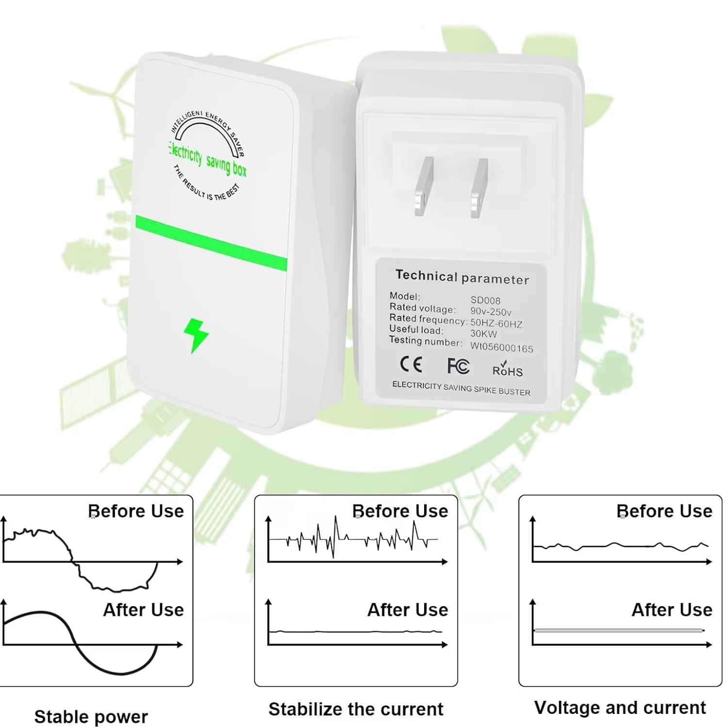 OEM Energy Saving Device Electricity Saving Box with Energy Saving Plugs Household Power Saver for Reduced Energy Consumption