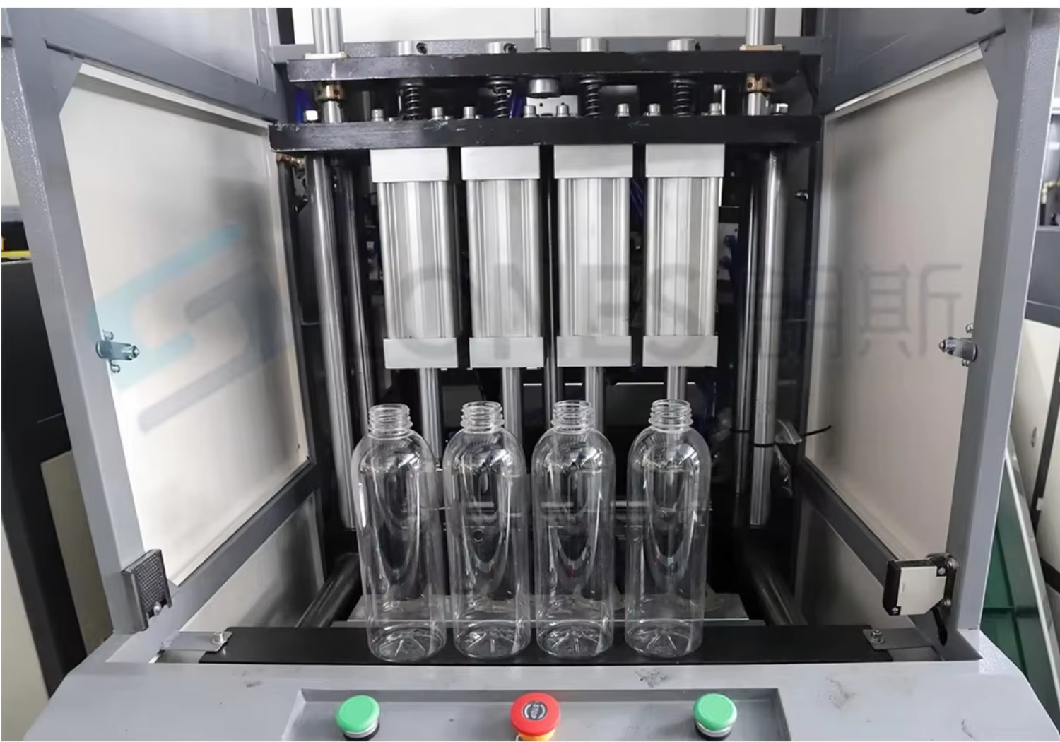 4 Cavity PET Plastic Bottle Blowing Machine Semi Auto Sopladora De Botellas PET 10ml to 1.5L Water Bottle Manufacturing Machine