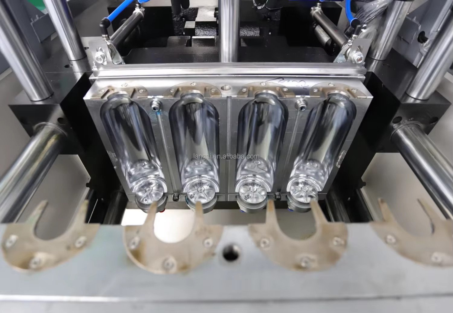 4 Cavity PET Plastic Bottle Blowing Machine Semi Auto Sopladora De Botellas PET 10ml to 1.5L Water Bottle Manufacturing Machine
