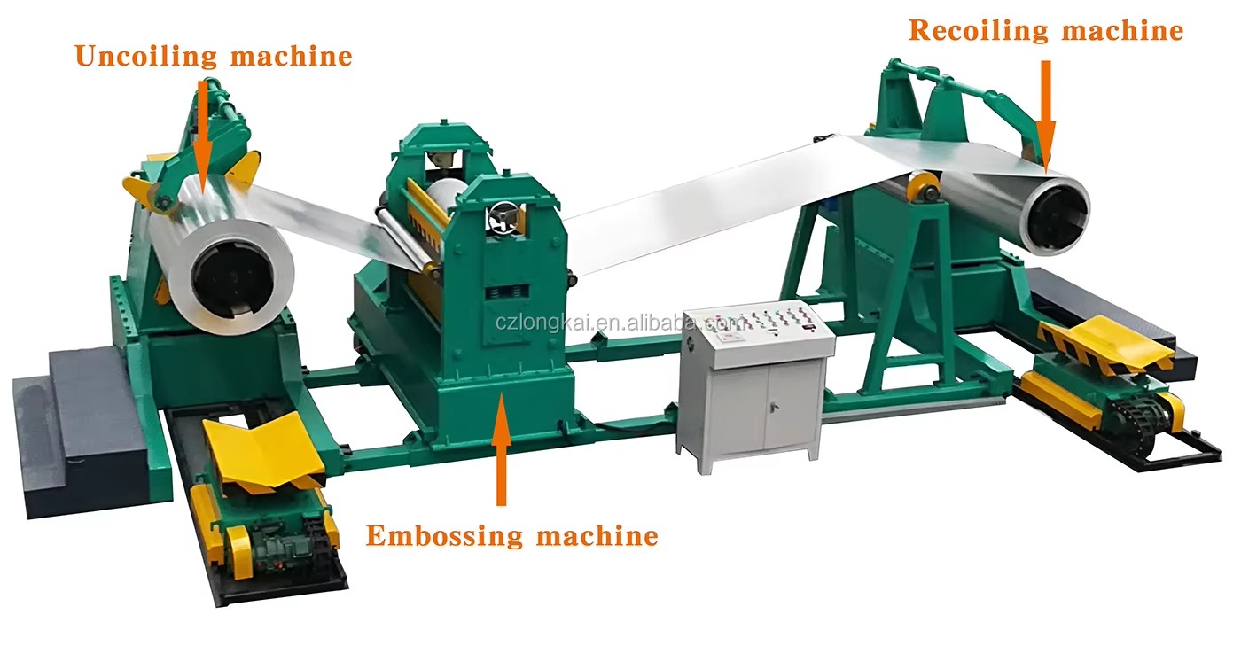 Coil Embossing Machine Line for PPGI GL Aluminum Stainless Steel