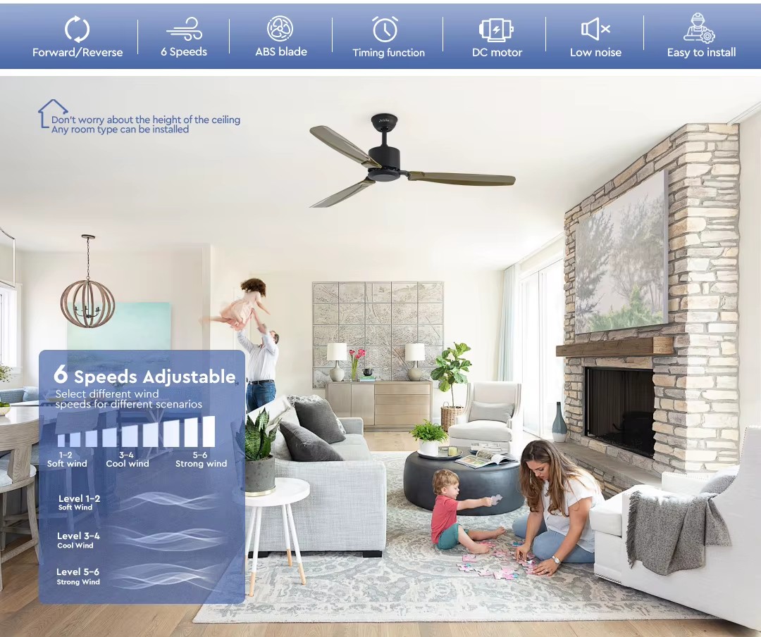 1stshine 57 Inches New 220v Size Summer Winter Mode Durable Quality TUYA Wifi
