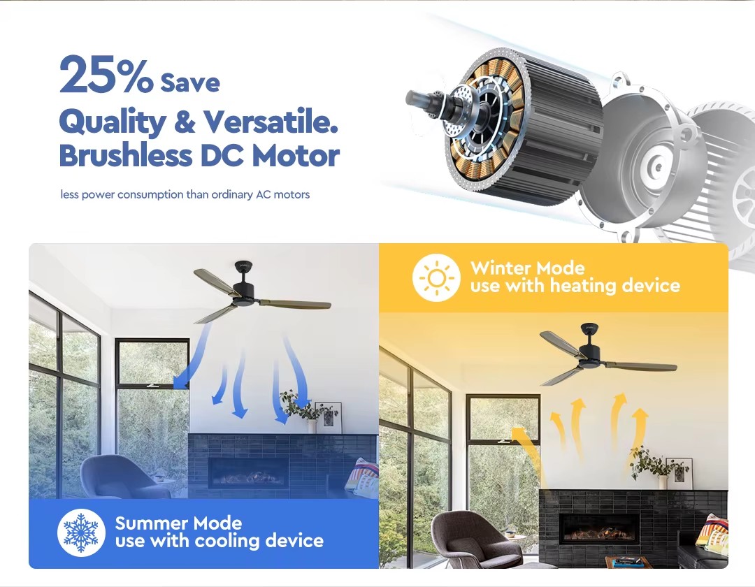1stshine 57 Inches New 220v Size Summer Winter Mode Durable Quality TUYA Wifi