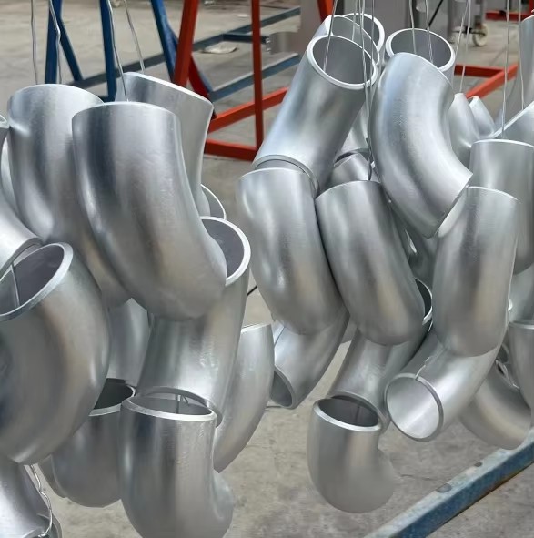 DS 6061 Butt Weld Seamless Aluminum Pipe Elbow 1.5" Sch40 90 Degree ANSI/DIN Standard Anodized