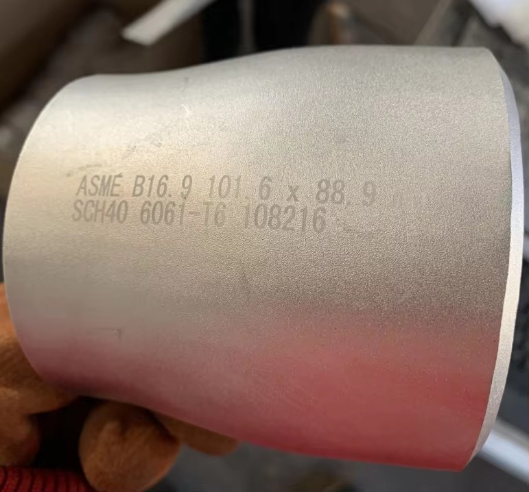 DS 6061 Butt Weld Seamless Aluminum Pipe Elbow 1.5" Sch40 90 Degree ANSI/DIN Standard Anodized