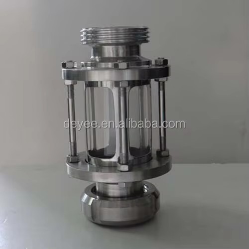Stainless Steel SS304 Triclamp Sight Glass with Protective Sleeve