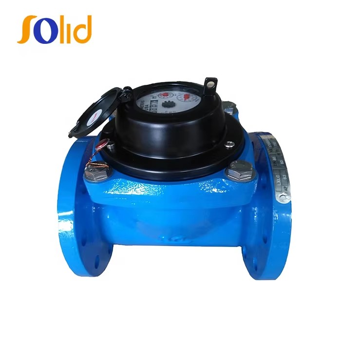 LXLGC Double Flange Connection Woltman Type Dry Dial Ductile Iron Water Meter OEM ISO 4064 Class B DN50-DN300