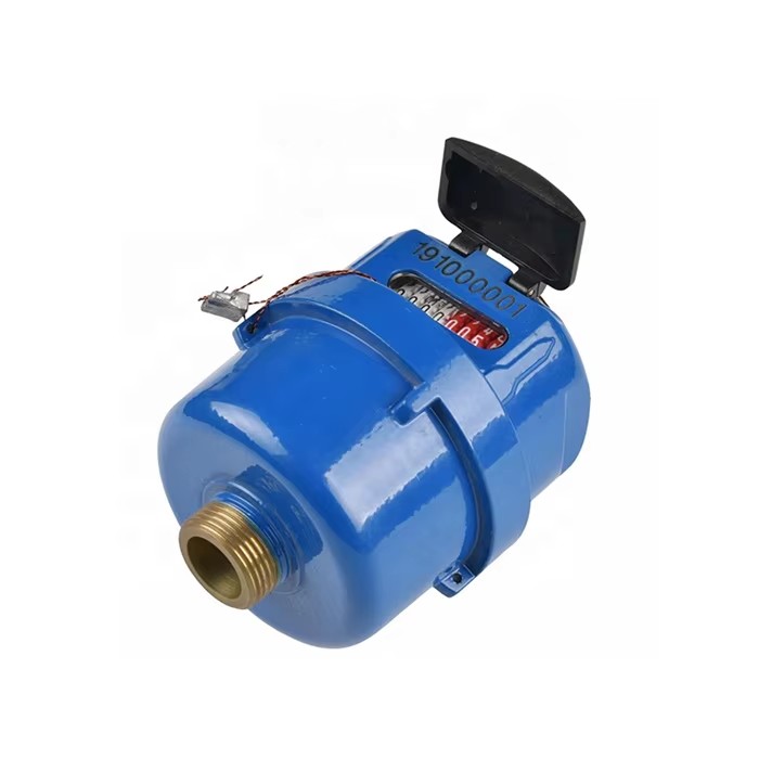 ISO4064 R160 Class C Brass Copper Blue Volumetric Rotary Piston Water Meter