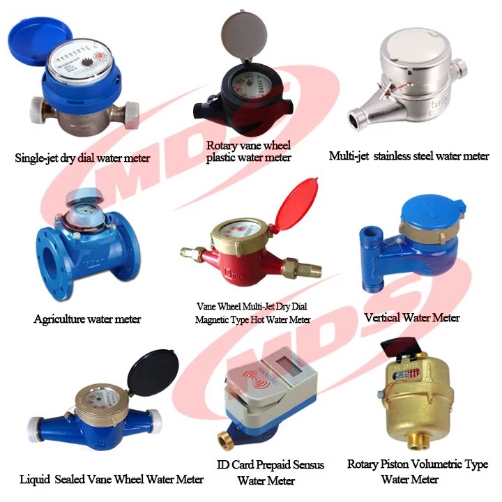 DN150 Flange Woltman Vane Wheel Water Meter Mechanism Coated Surface