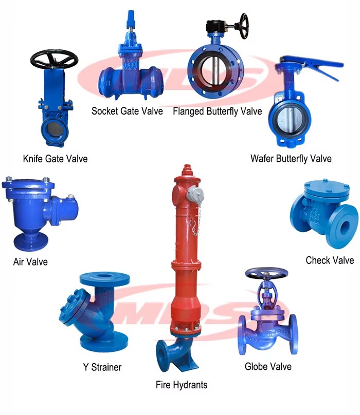 GG25 Pneumatic Disc Type Dn150 Butterfly Valve Ductile Iron Flange Type