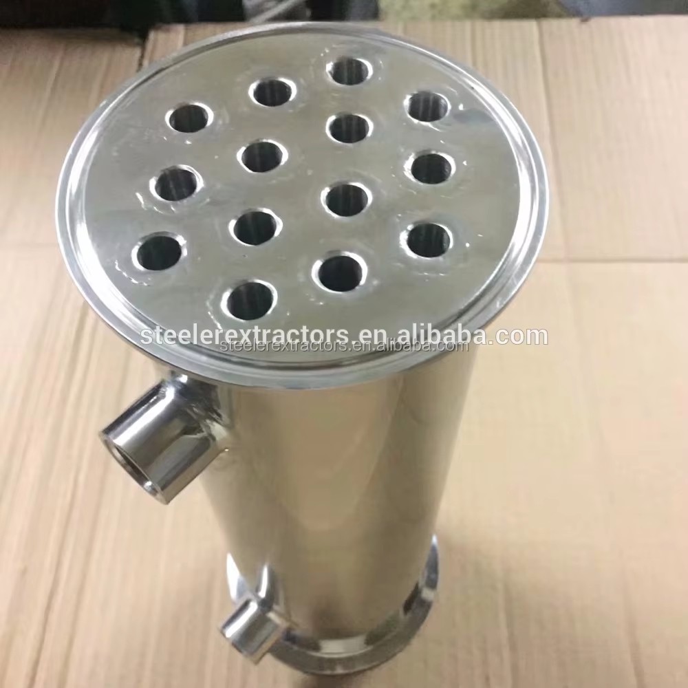 Stainless Steel 304 Inline Heat Exchanger Shell Tube Triclamp Condenser with 1/2" FNPT