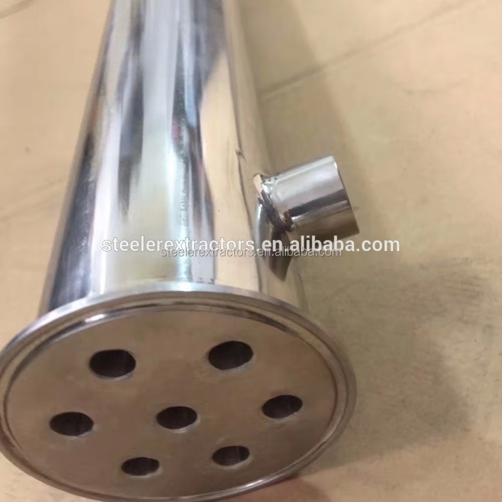 Stainless Steel 304 Inline Heat Exchanger Shell Tube Triclamp Condenser with 1/2" FNPT