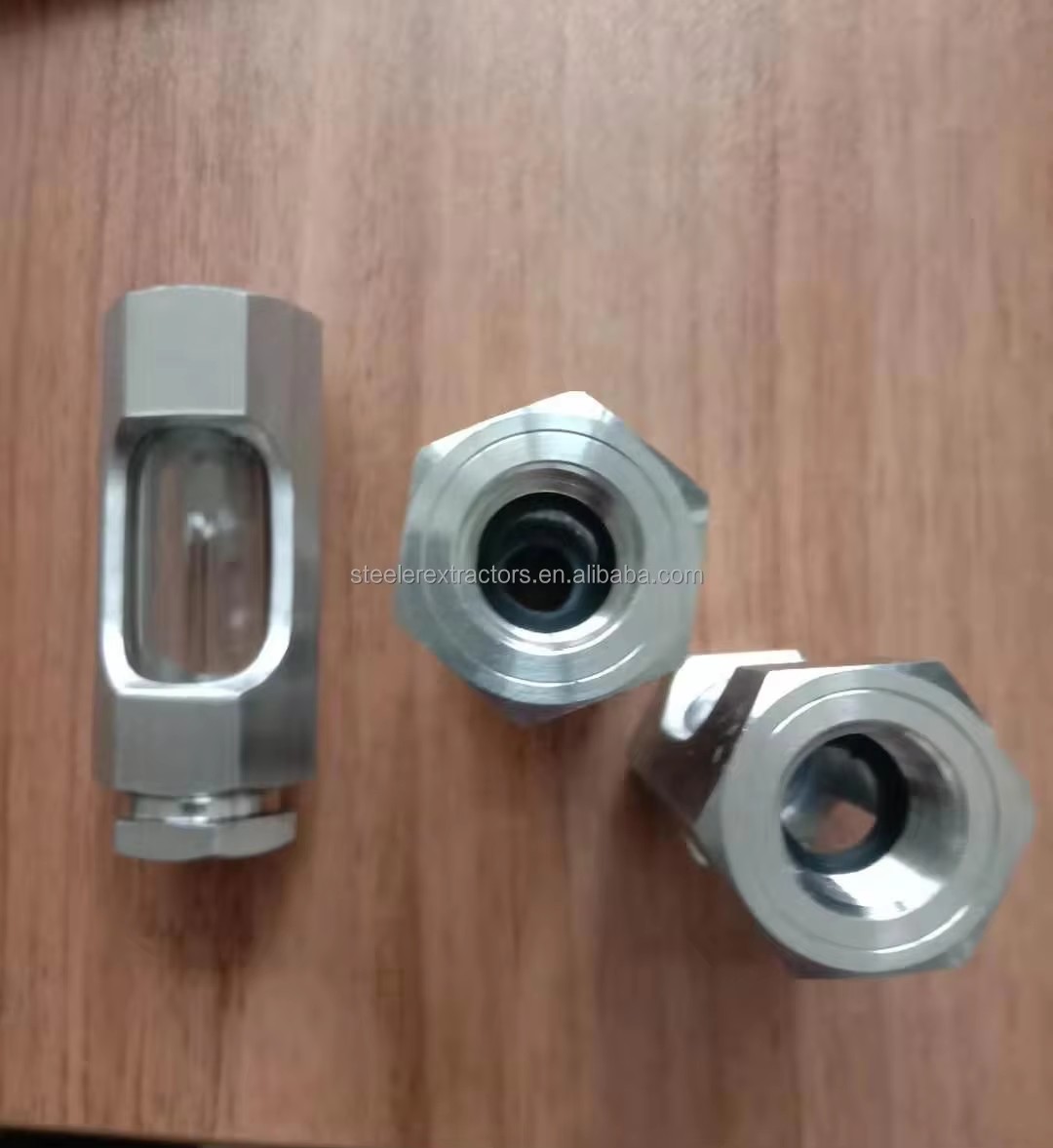 Sanitary SS304 1/4 3/8 1/2 Inch NPT BSPT Threaded tank Sight Glass
