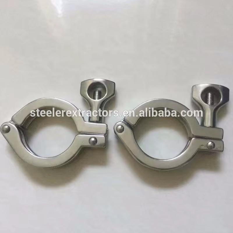 Stainless Steel 304 2" 3" 4" 6" 10" 12" Sanitary Single Pin Tri Clamp