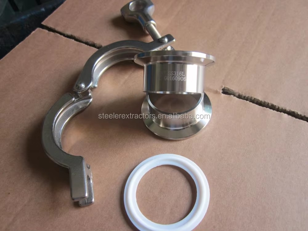 Stainless Steel 304 2" 3" 4" 6" 10" 12" Sanitary Single Pin Tri Clamp