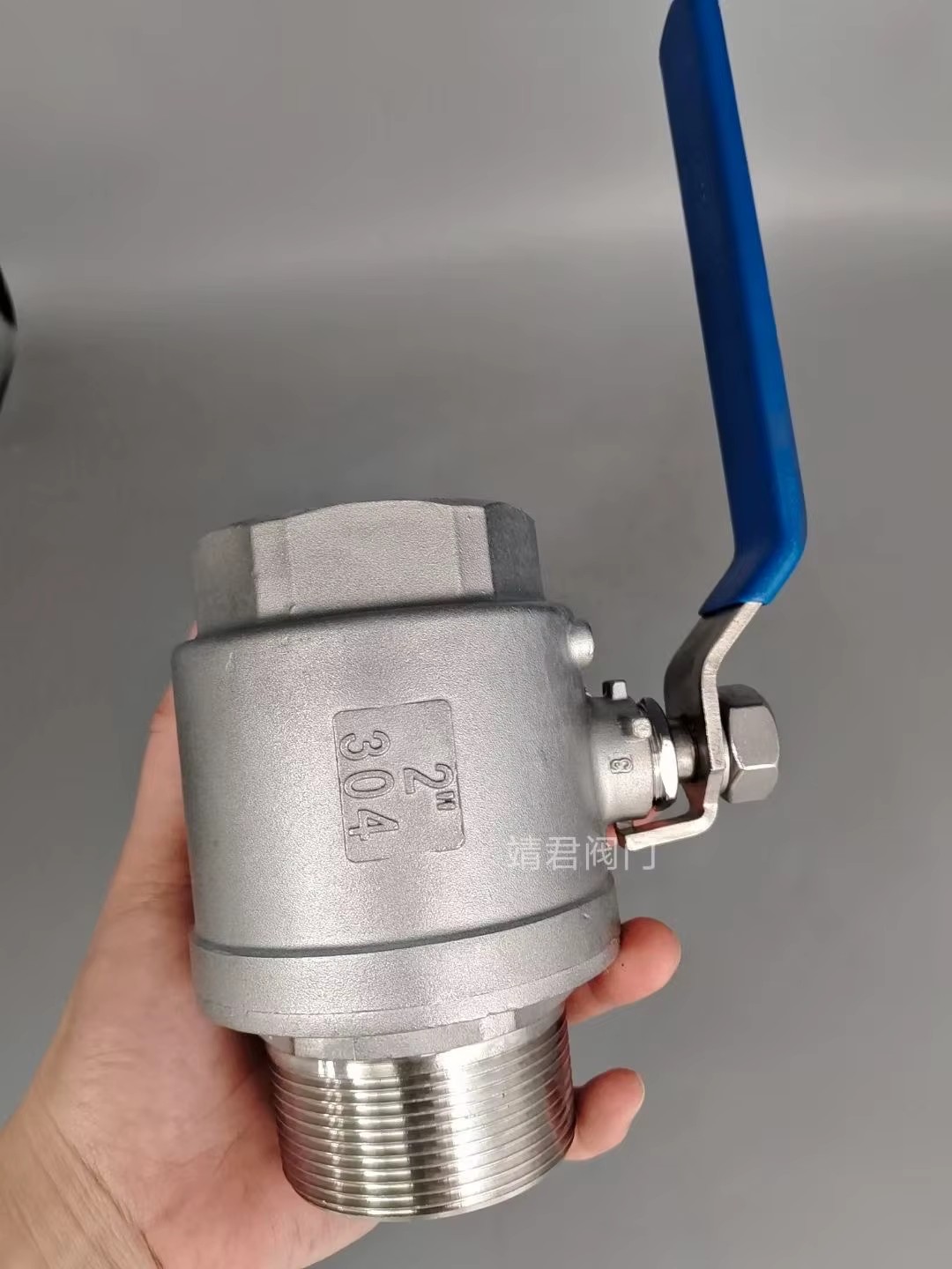 Manual 2PC Threaded Stainless Steel 304 316 Ball Valve with Handle OEM for Industrial Use Control Water / Oil / Gas Media