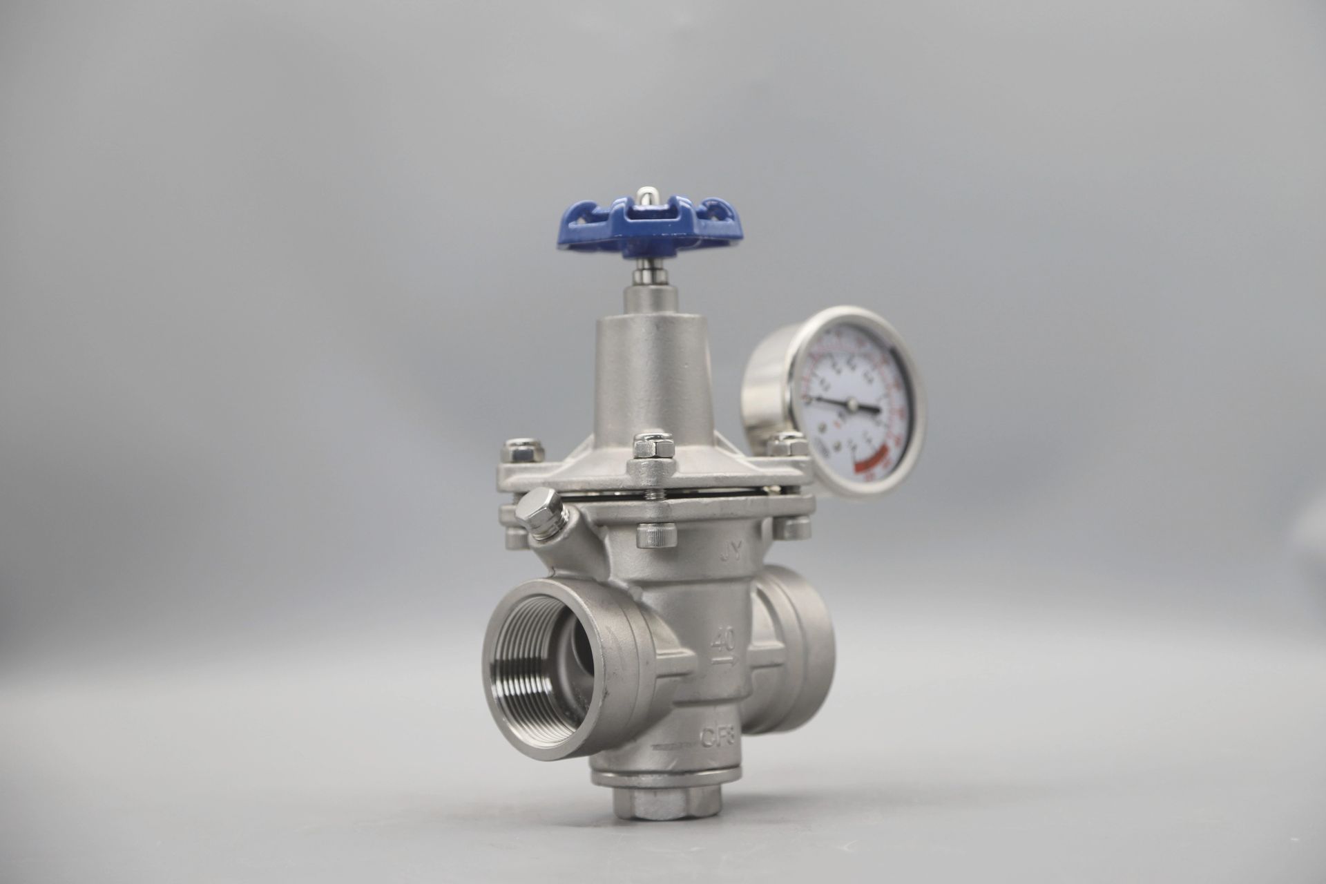 SS 304 316 Stainless Steel Manual Pressure Reducing Valve for Water Oil Gas Normal Temperature OEM Customizable