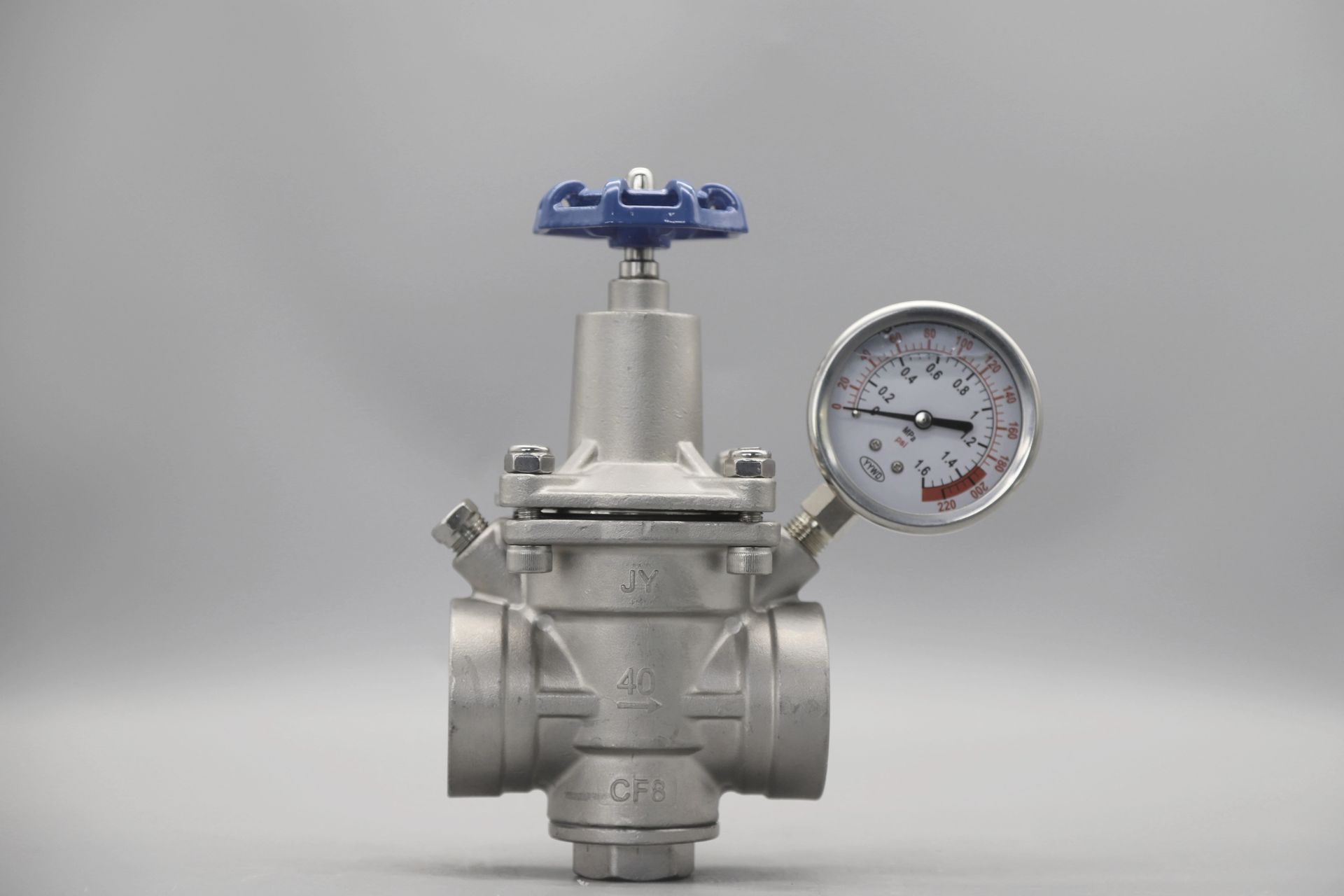 SS 304 316 Stainless Steel Manual Pressure Reducing Valve for Water Oil Gas Normal Temperature OEM Customizable