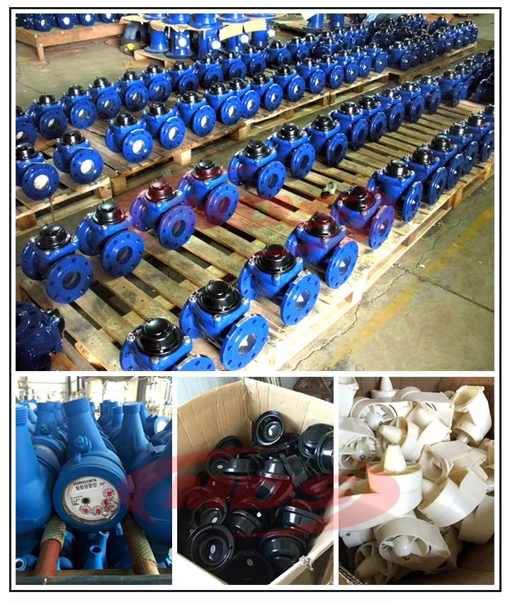 Factory Price Removable Dry Dial Type Woltman Flange End Cold Water Meter