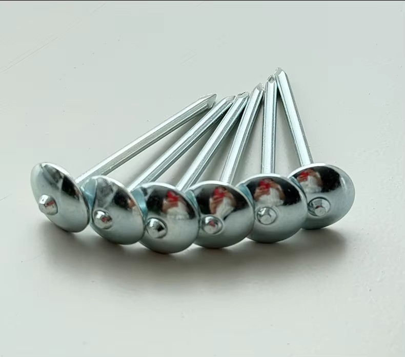 Wholesale Steel Roof Nails with Cap Umbrella Type Head with Smooth Shank for Roofing