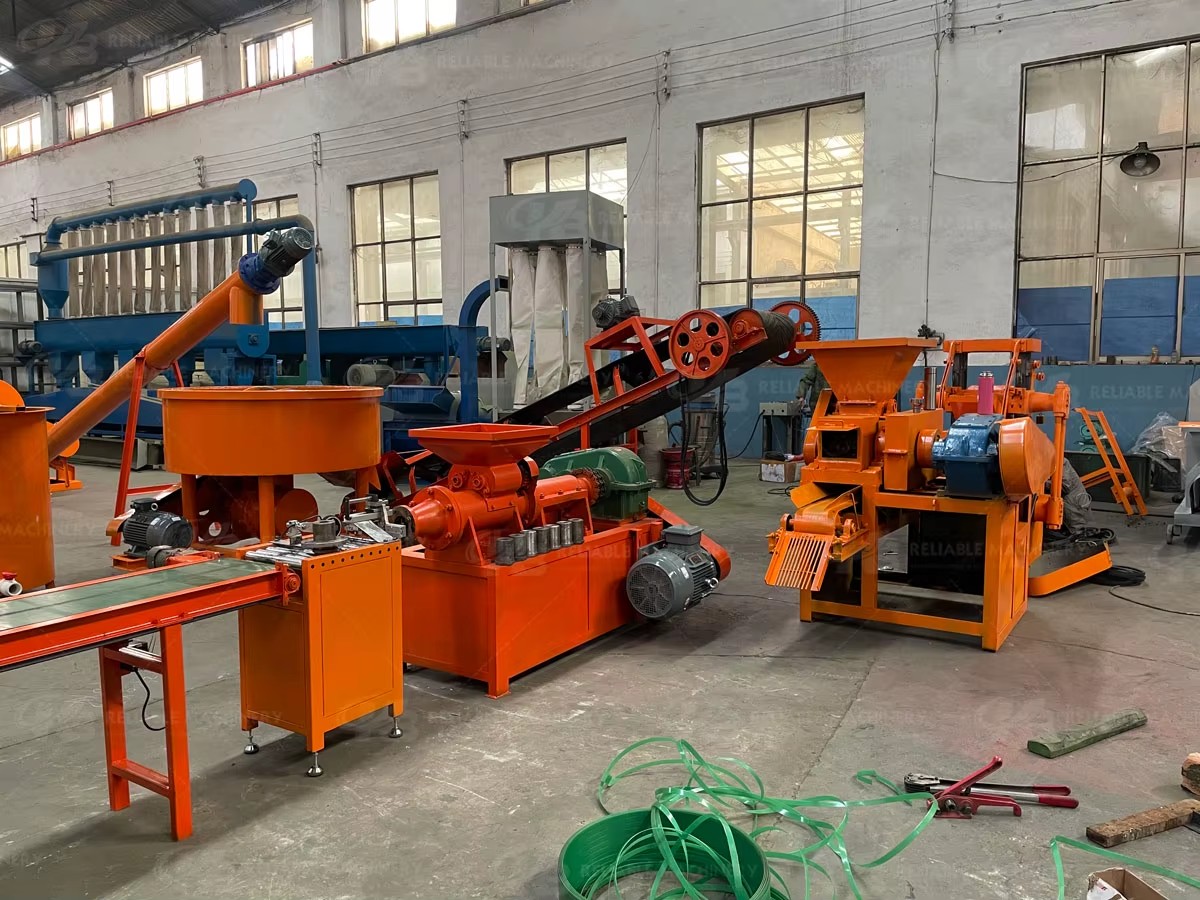 High Efficiency Rice Husk Charcoal BBQ Charcoal Making Machine Coal Ball Press for Barbecue Charcoal
