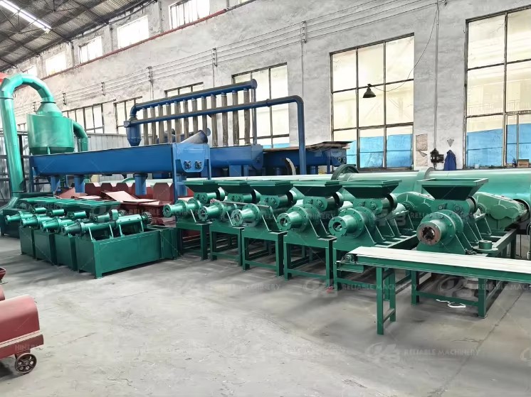 Fully Automatic Coal Rod Briquette Extruder Machine High Density Charcoal Stick Maker