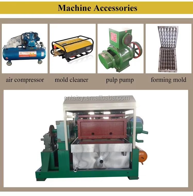 Pulp Egg Tray Machine / Recycling Waste Paper Egg Tray Making Machine / Equipment for the Production of Egg Carton