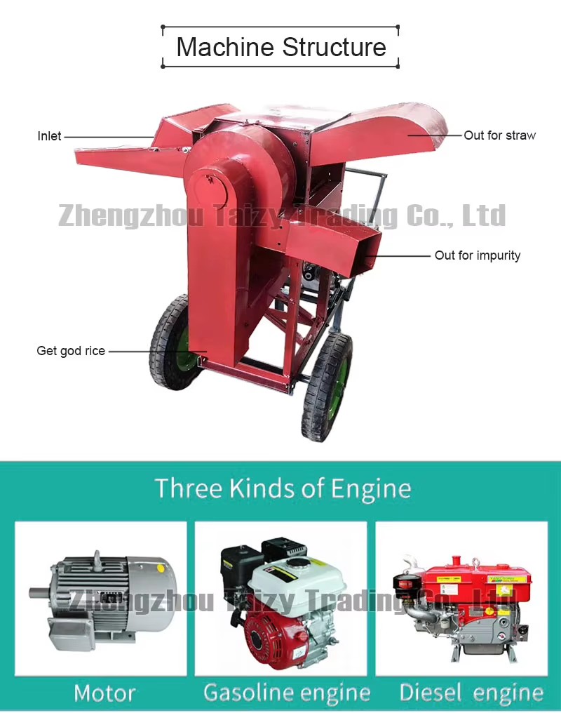 Herbs Multifunctional Thresher Widely Corn Soybean Barley Rice and Wheat Thresher