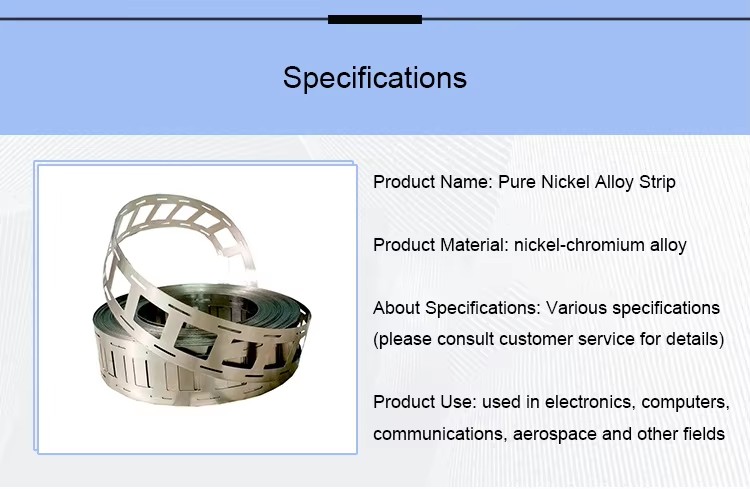 EB EB80261 Nickel Foil 18650/32650 Lithium Battery Welding Pure Nickel Strip Connecting Piece Battery Accessories >99.9% Purity