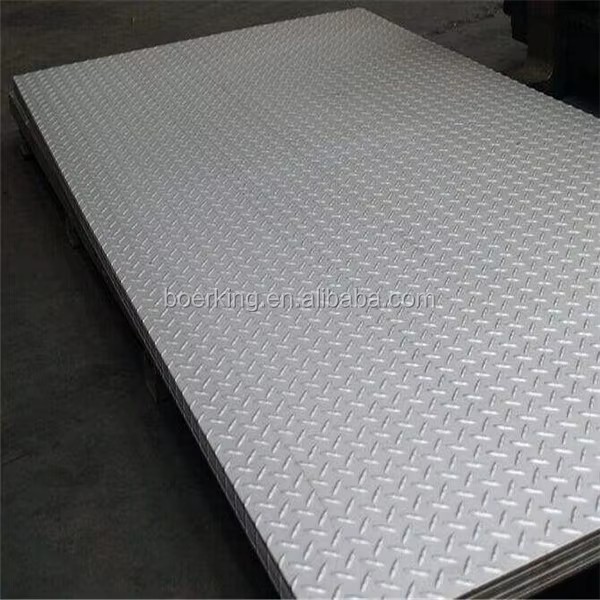 BKS Factory Price 1.5mm 2mm Thick 304L Stainless Steel Checked Sheet
