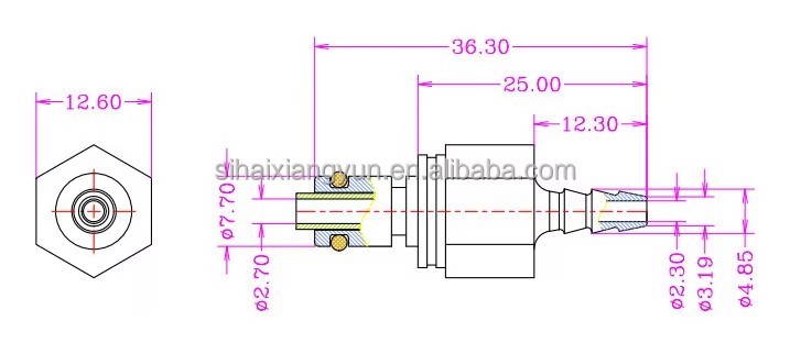 1/8" Mini Plastic Male Quick Connect Pneumatic Coupling Disconnect Connection with Valve Inside