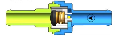 5/16" POM and FKM Non Return Fuel Check Valve FCV1605EVN