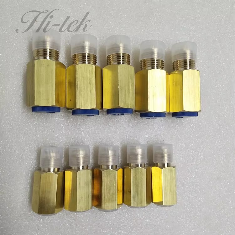1/2\" NPT Piston Type Brass Pressure Gauge Snubber Pneumatic Instrument for Gas Media