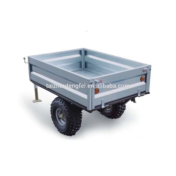 Good Quality Single Axle Galvanized Camp Box Trailer