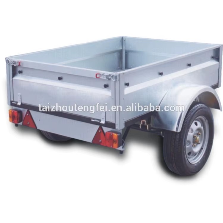 Good Quality Single Axle Galvanized Camp Box Trailer