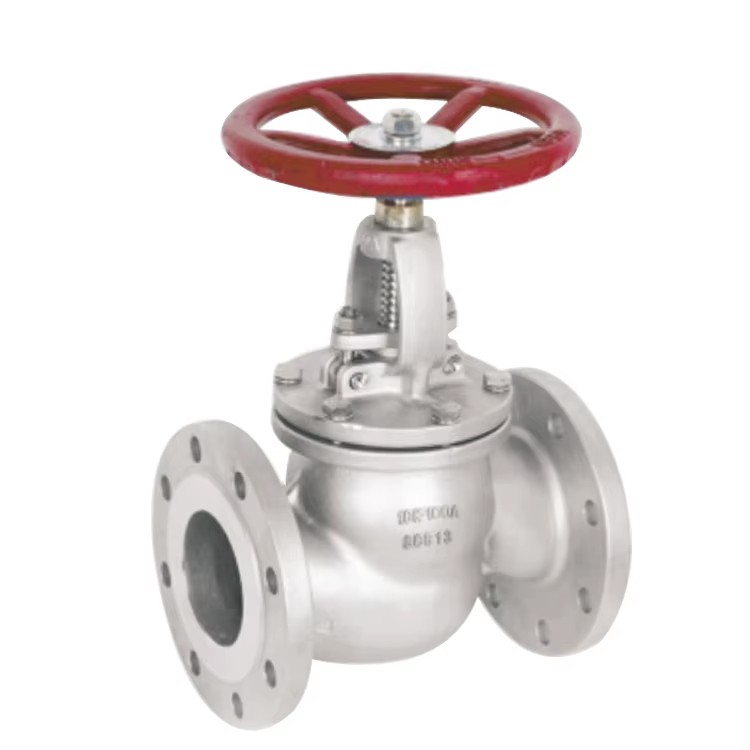 JIS Standard F7301 DN15-65 Marine Globe Valves Through Shut-Off Flange End 5K Bronze Manual Stop Structure